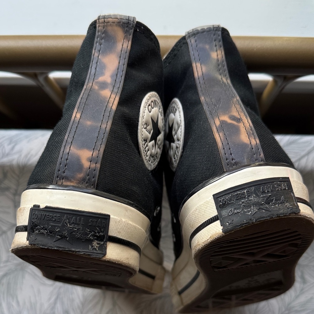 Converse Black and Brown High-Top Sneakers - Picture 6 of 9